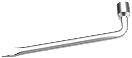 AKTree L-förmiger Radschlüssel, robuster Radschlüssel, Sechskantmutter, Bolzen, Steckschlüssel für die Reparatur von PKW-LKW-Reifen,Silver,24mm