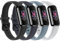 Vancle 4PACK Armbands für Fitbit Luxe Armband Damen Herren,Silikon Sport Weiches Ersatzarmband Uhrenarmband für Fitbit Luxe Armband(S,Schwarz/Silver/Midnight/Blue)