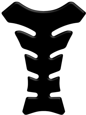 Adhesivo resinado protector de depósito efecto 3D para moto compatible con todas las motos, universal, color negro