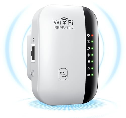 DAJASD WLAN Verstärker, WLAN Repeater, 300 Mbit/s WLAN-Extender-Booster, WiFi Verstärker mit Ethernet Port & WPS, Unterstützung Mit Repeater/AP Modus, WiFi Repeater Kompatibel Allen WLAN Geräten