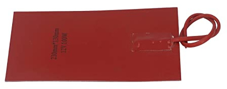KIMISS Silikon-Heizkissen, Kraftstoffheizung, 100 W, 230 Mm Länge, 130 Mm Breite, Motorblock, Ölbecher-Heizungen, Schnell, Wasserdicht, Autobatterie, 9 X 5 Zoll, 12 V, 24, 100 Watt