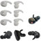 Ganci auricolari in silicone per auricolari Sony WF-1000XM5, WF-1000XM5, WF-1000XM4, WF-1000XM3, bianchi, 3 paia