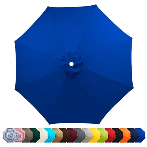 Auvent de rechange pour parasol de table de marché, 6/8 baleines, 2 m, 2,3 m, 2,5 m, 2,7 m/3 m, protection UV50+, accessoire de jardin