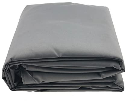 JUDEMII Toile de parasol, gris, 4 x 5 m, avec anneau en D, protection solaire, contre le vent, les UV, rectangulaire, pour cours, terrasses, parkings de véhicules,