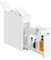 Yaheetech Armario de Baño de Estrecho de Madera con 2 Cajones Armario Lateral Pequeño con Cajones y Rodillos Organizador Estrecho para Baño Cocina Salón 50x17x58 cm