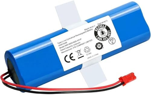 EDUQKWQS Batterie 18650B4-4S1P-AGX-2, Compatible avec Les Aspirateurs Robots ILIFE, V3s Pro, V50, V5s Pro, V8s, V80 Max, B5 Max, S5 Pro, X750(3000mAh)