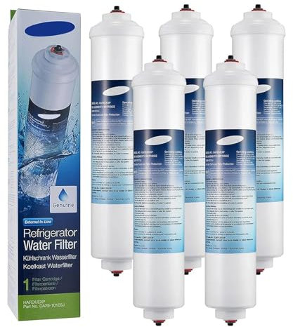Refrigerator Water Filter,Compatible For Samsung, DA29-10105J WSF-100 Aqua-Pure Plus ,Compatible For LG, 5231JA2010B GE GXRTQR,Parts Replacement(5pcs)