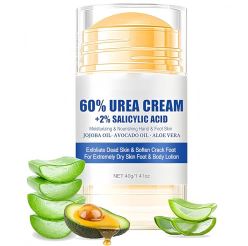 Crema Urea 60%, Crema Humectante for Pies, para El Cuidado de Los Pies, tratamiento hidratante y nutritivo, para el Cuidado de los, Secos y Agrietados, Manos, Codos