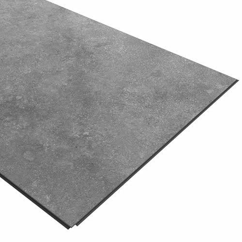 DECOON - Lot de 4 Dalles Murales douche effet pierre gris - Panneaux muraux salle de bain en SPC 59,2x118,4 cm (2,8 m²) - Étanche, sans joints, pose facile et rapide