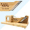 KDO MAGIC - Guillotine Saucisson personnalisé - Trancheuse gravée avec votre texte - Guillotine apéro Personnalisable - Cadeau Papa, Homme, Noël - Idée cadeau fête des pères (Modèle Fête des pères)