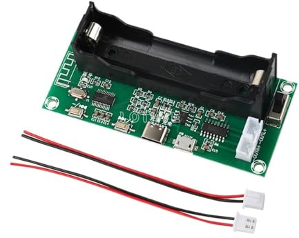 1 Stück PAM8403 5.0 Modul Leistungsverstärkerplatine Unterstützung Lithiumbatterie Doppelk 2 * 3W Stereo Verstärker Aktiv-Lautsprecher DIY (Type-C)