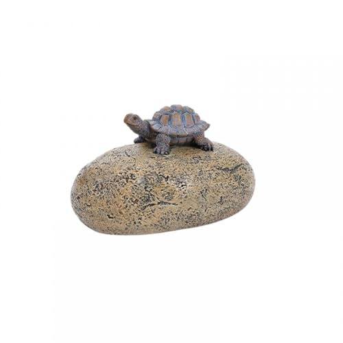 Rurbeder Escondite para llaves al aire libre, piedra para llaves con compartimento secreto, escondite secreto para geocaching, exterior, tortuga