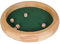 Würfelteller Holz Natur rund 30cm.grün Filz