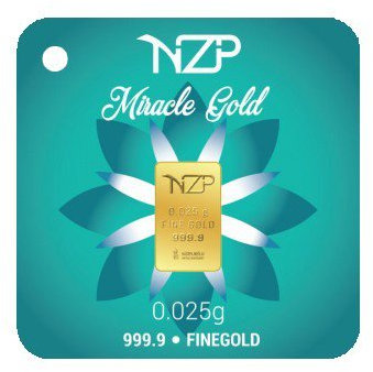 Nzp Goldbarren 0,025 Gramm, Goldbarren 0,025g, Feingehalt 999,9