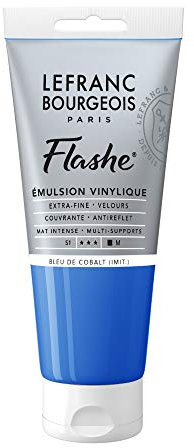 Lefranc Bourgeois Flashe Acrylique Tube 80ml Bleu De Cobalt (Imit.)