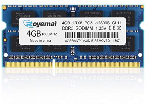 DUOMEIQI DDR3 1600 PC3-12800S 4GB RAM 4GB 2Rx8 204-pin Dimm CL11 1,35V Laptop Arbeitsspeicher Module Upgrade