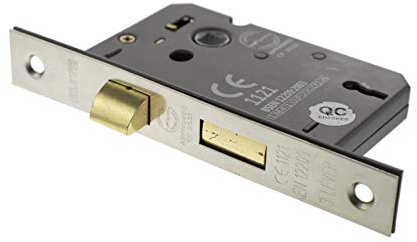 Atlantic 3 Lever Sash Lock - 76mm - Satin Nickel