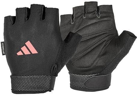 adidas Essential Gants réglables Unisex-Adult, Rose, XL-21,5-23 cm (Autour de la Paume)