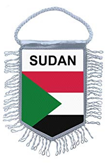 Akachafactory Wimpel mini Flagge Fahne flaggen miniflagge Sudan