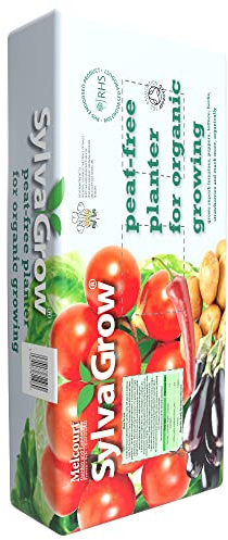 Melcourt Sylvagrow Peat Free Planter Growbag Compost For Organic Growing 45lt
