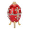 Trinket Box Vintage Enameled Easter Egg Shaped Jewelry Organizer Diamante Trinket Box Decoration Gift