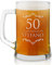Maverton Boccale per la Birra in vetro con personalizzazione - capienza 500 ml idea regalo per il compleanno - H12 cm x Ø8,5 cm - Perfetto per ogni uomo amante della buona Birra - compleanno