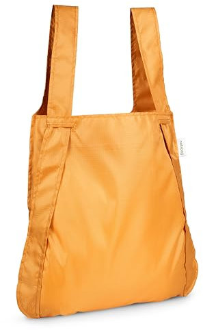 Notabag – Recycled Mustard 2 in 1 Backpack & Bag - Waterproof Reusable Bags - Foldable - Clever Design for Flexibility