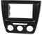 tomzz Audio 2450-026 Cache-Radio Double DIN Compatible avec Skoda Yeti 5L à partir de 2009, Noir, avec climatisation Manuelle