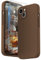 SURPHY Hülle Kompatibel mit iPhone 13 Hülle Silikon mit Displayschutzfolie, Handyhülle iPhone 13 Case Silikon Kameraschutz, iPhone 13 Hülle Schutzhülle Schutzschale 6,1 Zoll 2021 (Braun)