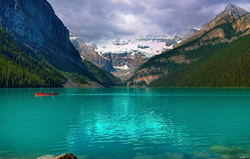 LHJOYSP Jigsaw Puzzle 1000 Teile,natürliche Schönheit,See,Kanada,Emerald Lake Louise,75x50cm