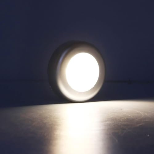 Touch Nachtlicht Tap Licht 3.5W Drucklicht mit Berührungssensor Mini Night Touch Light batteriebetrieben LED-Puck Leuchten Tragbar für Kleiderschränke, Schränke, Küche, Treppen Schlafzimmer Wohnzimmer