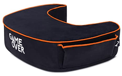 Game Over 8-Bit Gaming-Stützkissen | Armlehnenpolster für Gamer | ergonomisches Haltungsellbogenkissen | Velours und wasserabweisendes Gewebe | bequeme Schaumstofffüllung | langlebig und leicht
