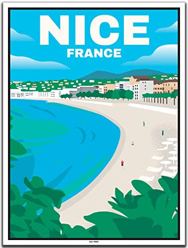 BLN PRINT Promenade des Anglais Nizza (1) - Vintage Travel Poster