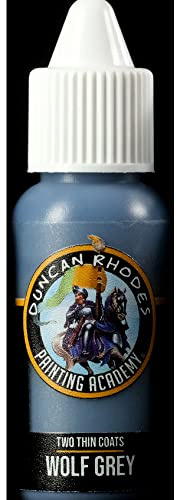 Duncan Rhodes Painting Academy Two Thin Coats Hobby Paints 15ml (Wolf Grey)