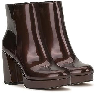 Jessica Simpson Damen Rexura Plateau Bootie Stiefeletten, dunkelbraun, 42 EU