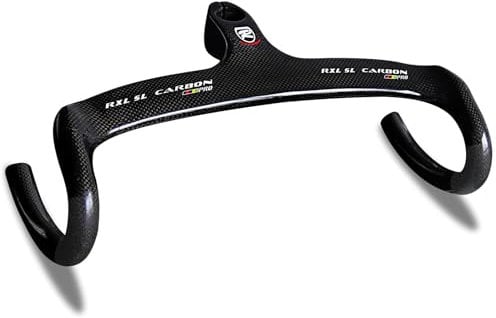 manubrio integrale bici corsa RXL SL 1-1/8 manubrio bici da corsa in carbonio 3K lucido manubrio instradamento interno manubrio da corsa bici manubrio integrato carbonio 440 * 120mm
