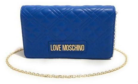Love Moschino Damen Schultertasche, blau Schultertasche, blau