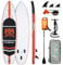 FunWater Inflatable Stand Up Paddle Board Surfboard SUP Complete Paddleboard Accessories Pagaia regolabile,pompa,zaino da viaggio,guinzaglio di sicurezza,custodia per cellulare impermeabile