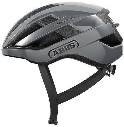 Abus WingBack - Casco da Strada per la Guida Sportiva nella Vita di Tutti i Giorni e nel Tempo Libero - per Adulti e Ragazzi, Grau (race grey), L (57-61 cm)