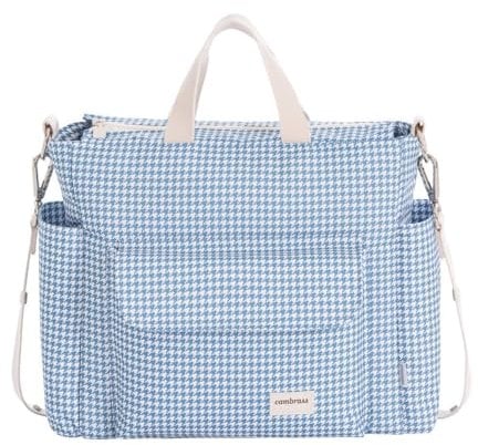 Cambrass - bolso carro maternal para bebe - bolso de maternidad para carritos de bebe - organizador para pañales y otras cosas de bebe - Windsord Summer Azulon 16x43x37 cm