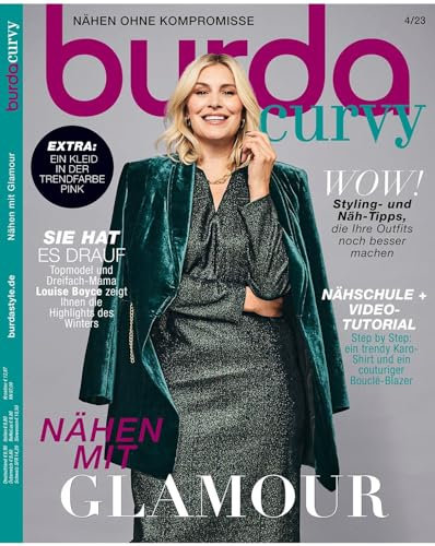 burda curvy Nähmagazin: Winter-Ausgabe [2023/04], Schnittmuster ideal geeignet für Nähanfänger und Näherfahrene