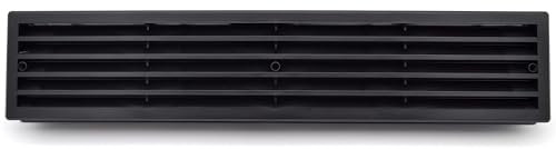 H&C VENT Black Door Ventilation Grille │ Plastic Vent Cover │ Extractor Air Vents Covers for Inside use │ Grilles For Internal Wooden, PVC, Plastic, Metal, MDF and Flush Doors │ Wall and Furniture