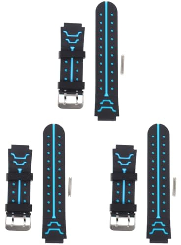 HOMSFOU 3 x Silikon-Uhrenarmband, exquisites und bequemes Ersatzarmband für Kinder