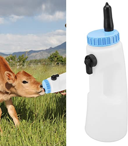 2,5 L Vertikale Kälberfütterung, Stark Verschließende Kälber-Trinkflasche mit Griff für Viehhaltung, Bauernhof, Kälber, Lämmer, Schafe, 2,5 L, Fütterungskälberflasche, Flasche