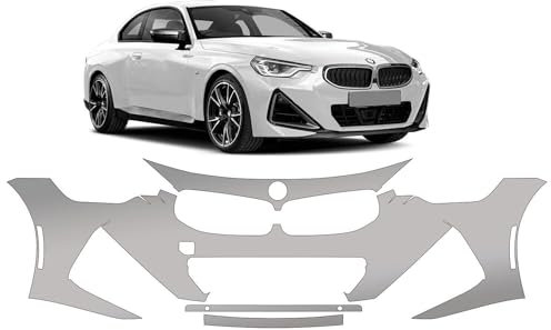 Front Bumper Stone Chip Scratch Guard PPF Paint Chip Protection Film Kit for BMW 2 Series G42 M240