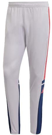 adidas Herren SQUADRA25 Training Pant, Glory Grey/Team Navy Blue 2 / Pure Ruby, XXL