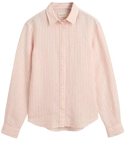 GANT Leinenbluse Pfirsich gestreift 36
