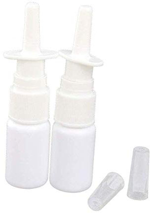 2pcs vide rechargeable en plastique blanc médical flotte de pulvérisation nasale pulvérisateur pulvérisateur Récipient pour le lavage d'eau saline Applications Fidère en plastique rechargeable
