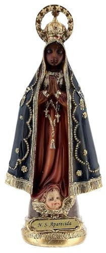 Holyart Statue aus Harz Unsere Liebe Frau von Aparecida, 15,5 cm