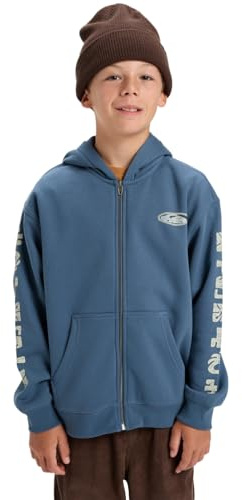Quiksilver Fleece sweater SALT WATER GRAPHIC ZIP Boy's Blue 10